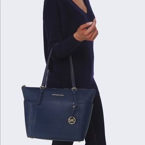 Navy Blue Michael Kors Handbag